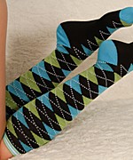 Mai Blue Argyle Socks Preview Thumbnail